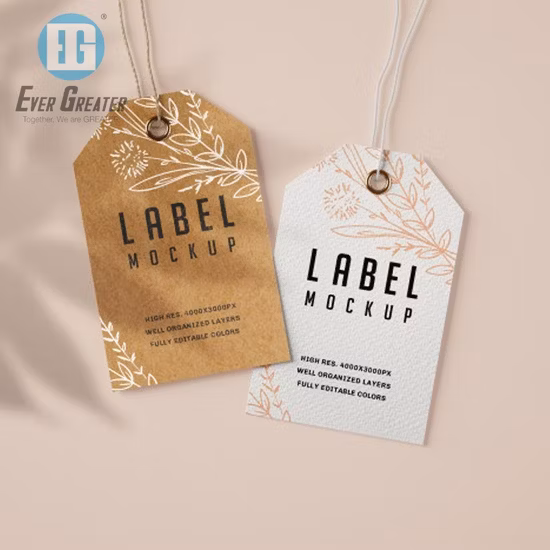 Custom Clear Round Stickers, Kraft Paper Tag